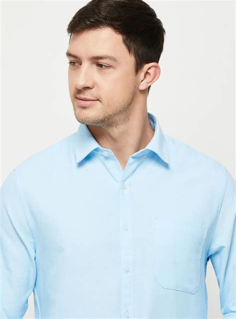 Buy Men Solid Slim Fit Formal Shirt Online at just Rs. 799.0 ...
