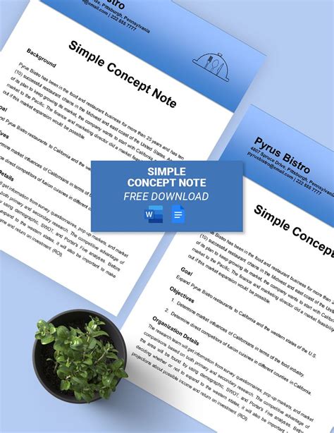 Image result for Concept Note Examples