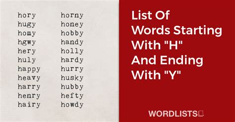 List Of Words With The Suffix "ed"