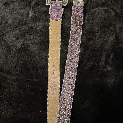 Size 34 Trojan purple B.B. Simon belt - Depop