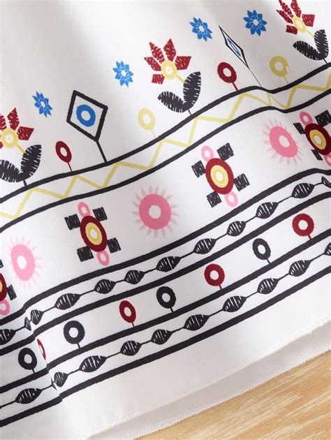 Tween Girl Middle East Style Printed Dress For Ramadan Vacation | SHEIN EUR