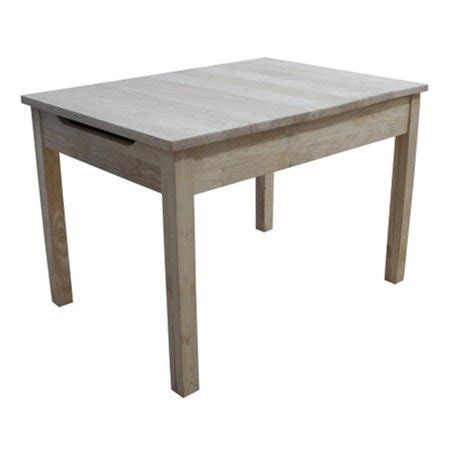 Homestyle Table with lift up top for storage Unfinished HO487893 | Zoro