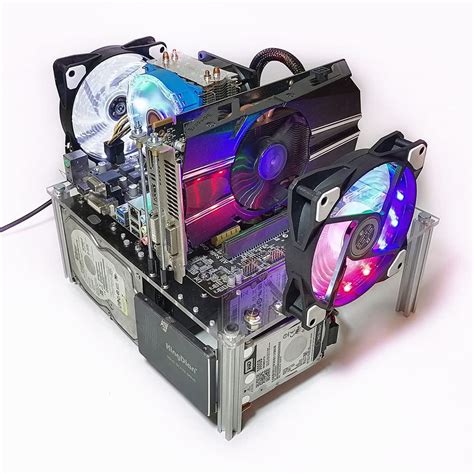 Amazon.in: Buy MerainMe PC Open Chassis Stackable Computer Case Heat ...