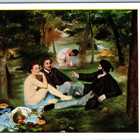 Vtg Paris Louvre Édouard Manet Le Déjeuner sur l'Herbe Painting 4x6 PC Art M49 | Europe - France ...