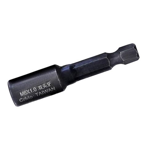 1/4'' Hex Shank Adapter Thread Drill Chuck Adapter B- M6 x 1.0 : Amazon ...