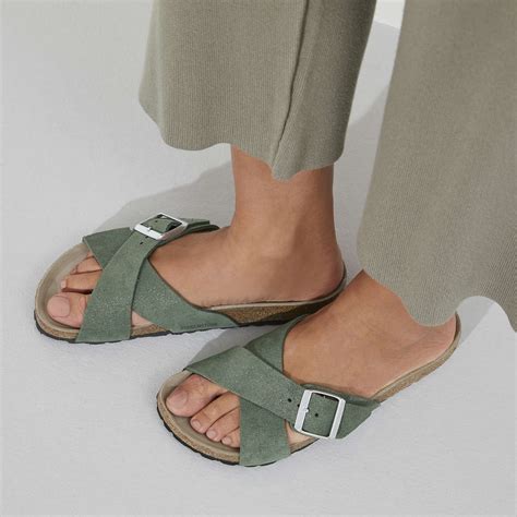 Buy Green Green/Thyme Siena Suede Leather Online in India | BIRKENSTOCK