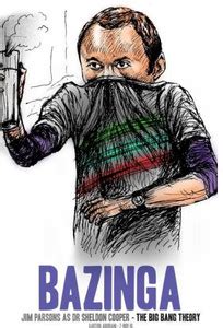 Wall Poster Sheldon Bazinga Big Bang Theory work | Artist: Khik Abhiram ...
