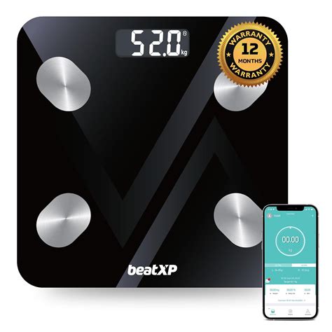 beatXP SmartPlus Ace Bluetooth BMI Weight Machine for Body Weight with ...