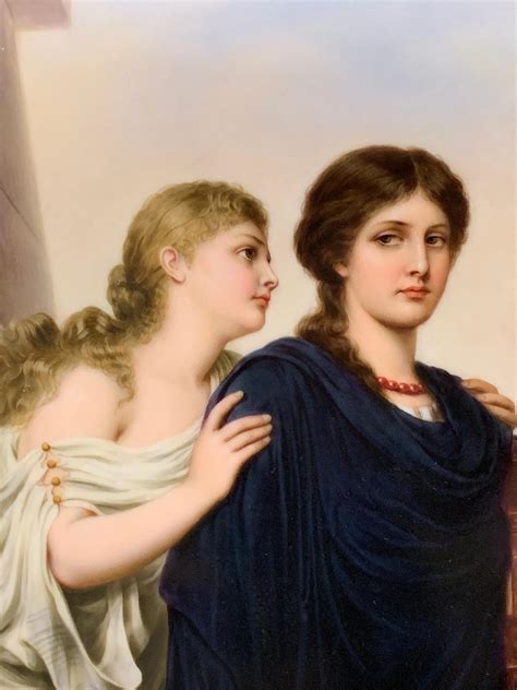 A Fine Berlin K.P.M Porcelain Plaque - Antigone and Ismene For Sale at ...