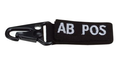 Condor SOS Blood Type Pendant Black AB POS | Recon Company