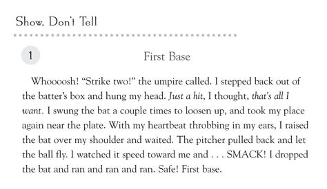 Show Not Tell Worksheet - Printable Grammar Worksheett