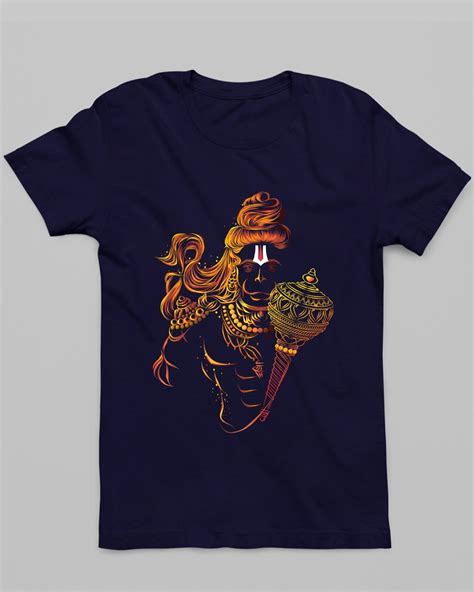 Wear Your Devotion, Buy Divine Blaze Hanuman T-Shirt - 100% Cotton, Bio ...