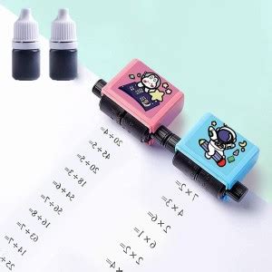 SKYBUCKET Roller Digital Teaching Stamp,Math Stamps Math Stamps ...