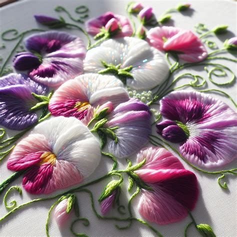 Sweet Pea Embroidery: Step-by-Step Tutorial for Creating a Pattern