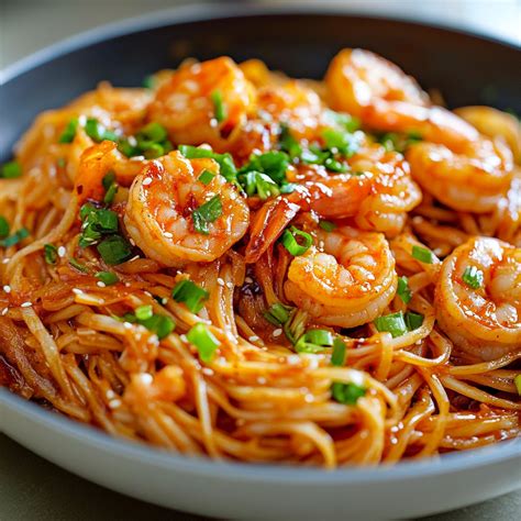 Spicy Szechuan Shrimp and Noodles