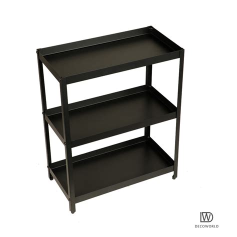 3 Tier Multipurpose Countertop Organizer Rack (Black) — DECOWORLD