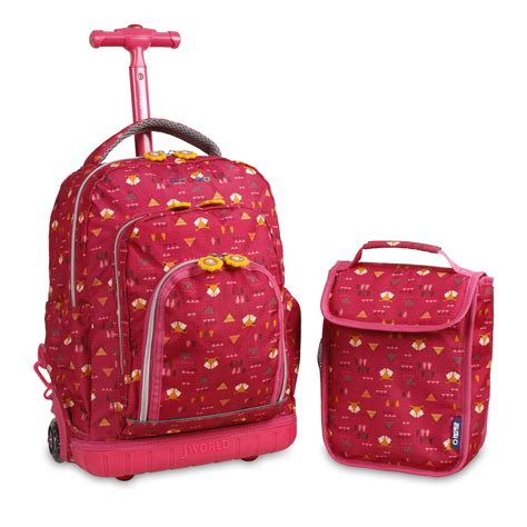 Buy J World Lollipop Rolling Backpack And Lunch Bag Online at Lowest ...