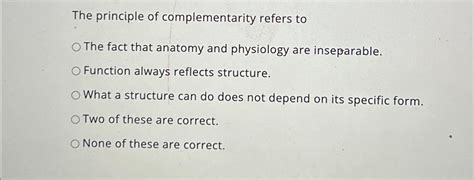 Image result for Complementarity of Structure and Function