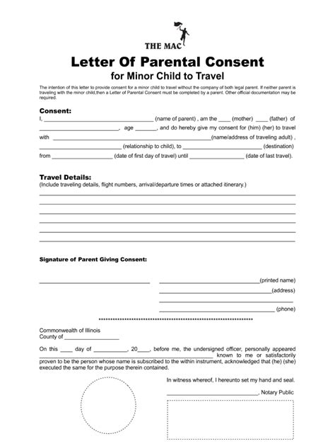 Sample Letter Of Consent To Travel With One Parent Pdf - Fill Online ...