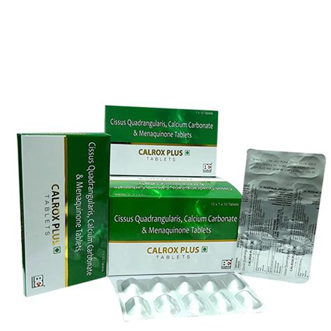 Cissus Quadrangularis 500mg+ Calcium Carbonate 500mg+ Menaquinone 45 m