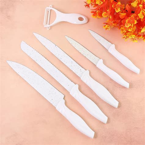 Marble Coated Stainless Steel Kitchen Knife Set (6 Pc) – GreenDNA® India