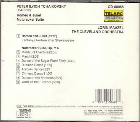 Tchaikovsky: Romeo & Juliet; Nutcracker Suite - CD - CD Greeting, LLC