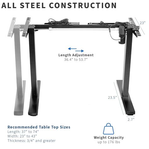 VIVO Electric Stand Up Desk Frame Workstation, | Ubuy India