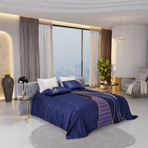 Indigo Fragment Enriched Cotton Bedsheet Set – Stoa Paris