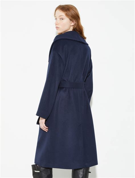 Wool and cashmere coat, navy | MAX&Co.