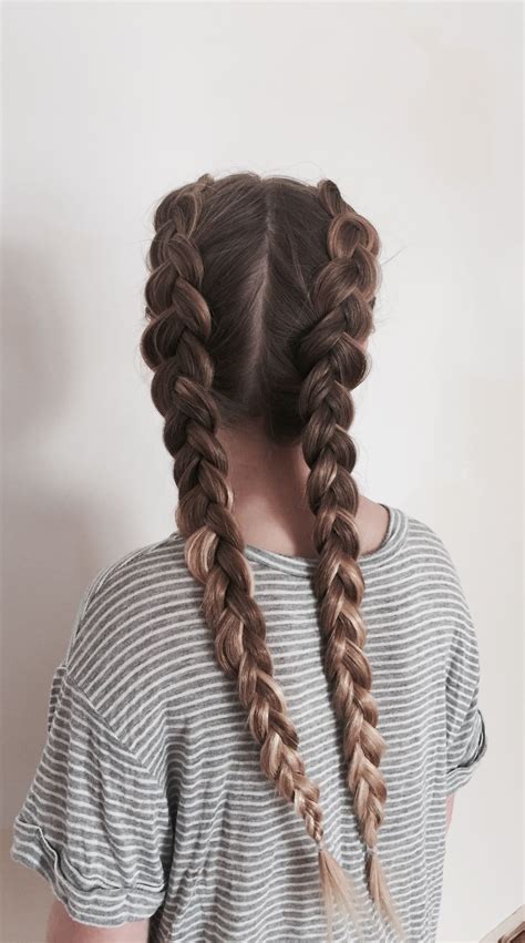 Two Dutch braids | French braid hairstyles, Braids for long hair ...