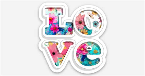 LOVE by Colgan by Lisa | Die cut stickers | Sticker Mule India