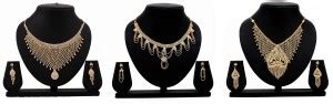 Secret World Alloy Gold-plated Gold Jewellery Set Price in India - Buy ...