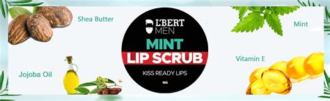 L'BERT Mint Lip Scrub, Kiss Ready Lips for Lightening & Brightening ...