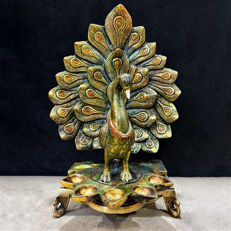 Shop Stylish Peacock Panch Diya | Buy Online | Satvikstore.in ...