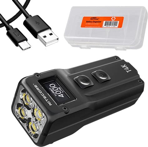 Nitecore T4K Keychain EDC Flashlight, 4000 Lumen LED Super Bright and ...