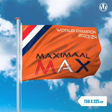 Maximaal MAX Kampioen 2023 vlag voordelig kopen bij Vlaggenclub!