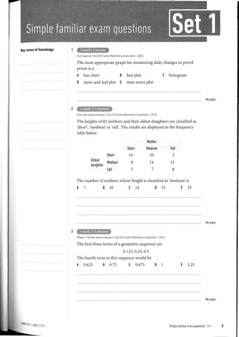 SF exam Q's Set 1 - notes - [Core: Question 9 from VCE further ...