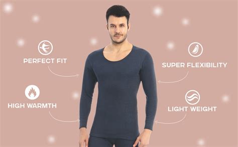 Buy Bodycare Insider Solid Men's Thermal Top (Melange, Small) at Amazon.in