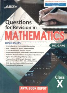 ABD's Questions for Revision in MATHEMATICS CLASS 10 FOR [EXAMINATION ...