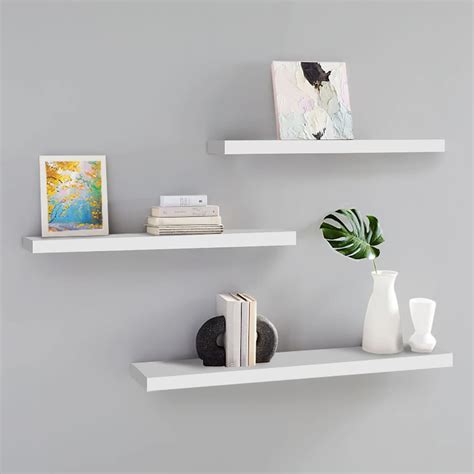 Floating wall shelves white – Artofit