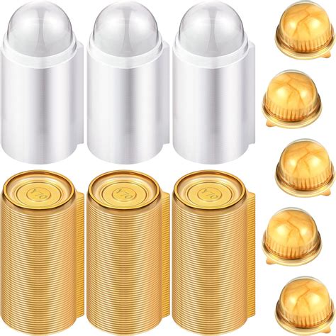 Buy Clear Plastic Mini Cupcake Container Boxes Muffin Pod Dome Muffin ...