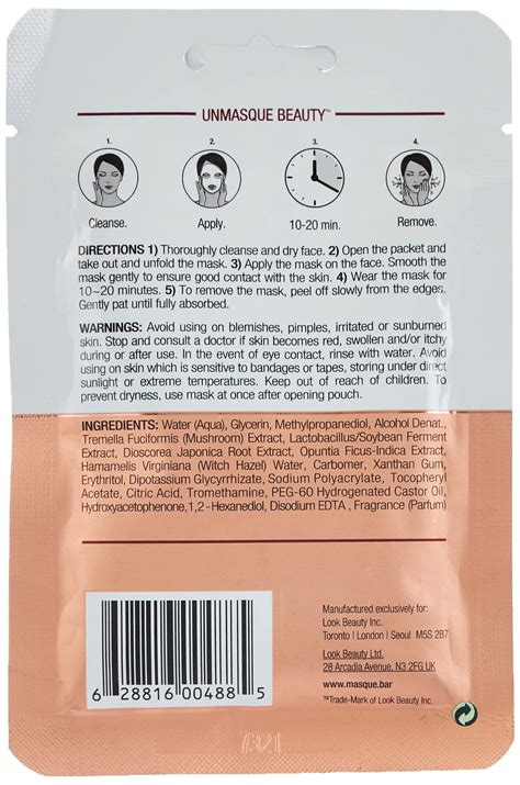 Masque Bar Rose Gold Foil Sheet Mask - 1.01 Fluid Ounce | TheGlobalGenie