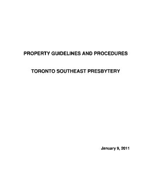 Fillable Online PROPERTY GUIDELINES AND PROCEDURES Fax Email Print ...