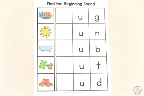 Missing Beginning Sound CVC Word Mats Free Printable