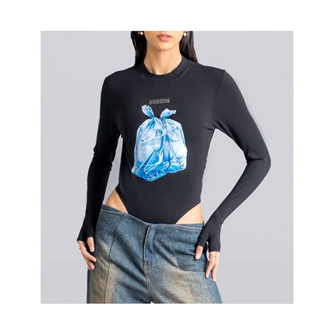 Cold 'Garbage bag' Bodysuit (Black) – HUEMN