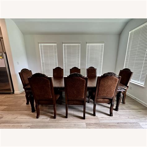 Ashley Furniture North Shore 8 Chair Dining Set - AptDeco
