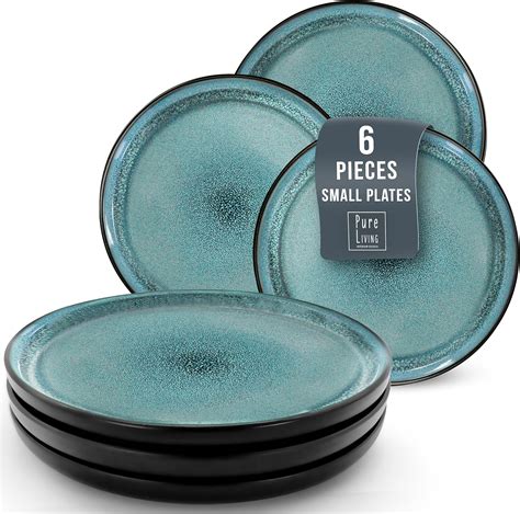 Amazon.com: PURE LIVING INTERIOR DESIGN Small Dinner Plates Set of 2, 7 ...