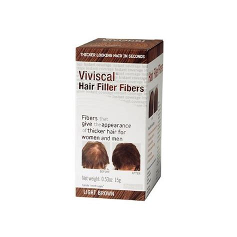 Buy Viviscal Hair Filler Fibers - Light Brown - 0.53 oz Viviscal Hair ...