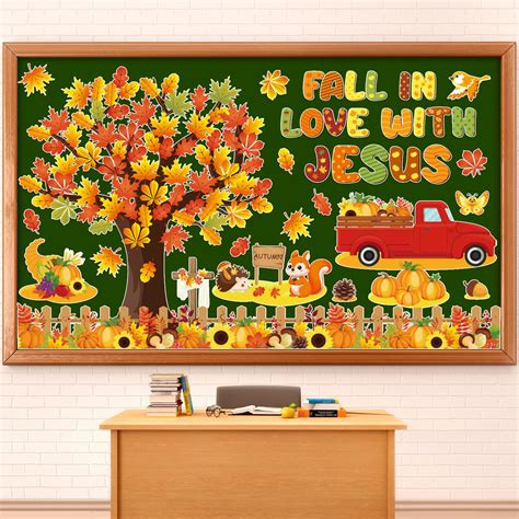 Amazon.com : gisgfim Fall Thanksgiving Bulletin Board Decorations Fall ...