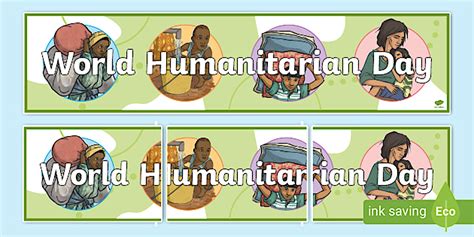 World Humanitarian Day Display Banner